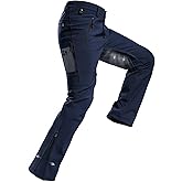 Moosehill Mens Snow Ski Pants: Fleece Lined Softshell Waterproof with Vents & 4 Zip Pockets for Thermal Winter Outdoor