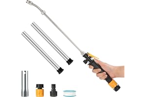 HOORMEEY 5Pcs RV Water Heater Anode Rod & RV Water Heater Flush Wand, 9.25"L x 3/4" NPT Magnesium Rod for Suburban, Mor-Flo, Hot Water Tank Cleaning Rinser with Hex Wrench Socket Removal Tool