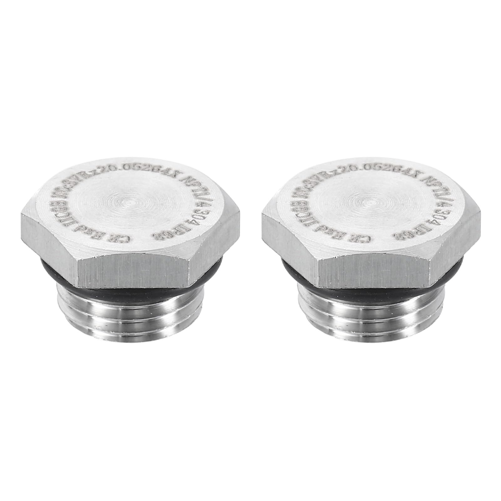 HARFINGTON 2pcs 304 Stainless Steel Pipe Plug