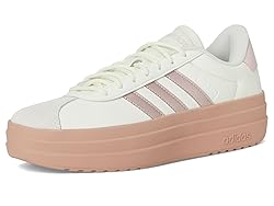 adidas Women's VL Court Bold Sneaker, Ivory/Sandy