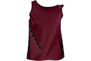 MAOPOTOUFU Shoulder & Side Full Snap-Access Tank Tops，Post Surgery Shirts Shoulder Arm Broken Breast Recovery Tank Tops - Unisex Sizing