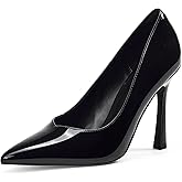 Elisabet Tang Women's Closed Toe 4 Inch High Heels Pointed Toe Wedding Dress Shoes Stiletto Pumps