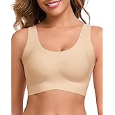 Ubras Seamless Bras for Women Light Support Wireless Bralette Comfortable Soft Smooth Pull On Bras