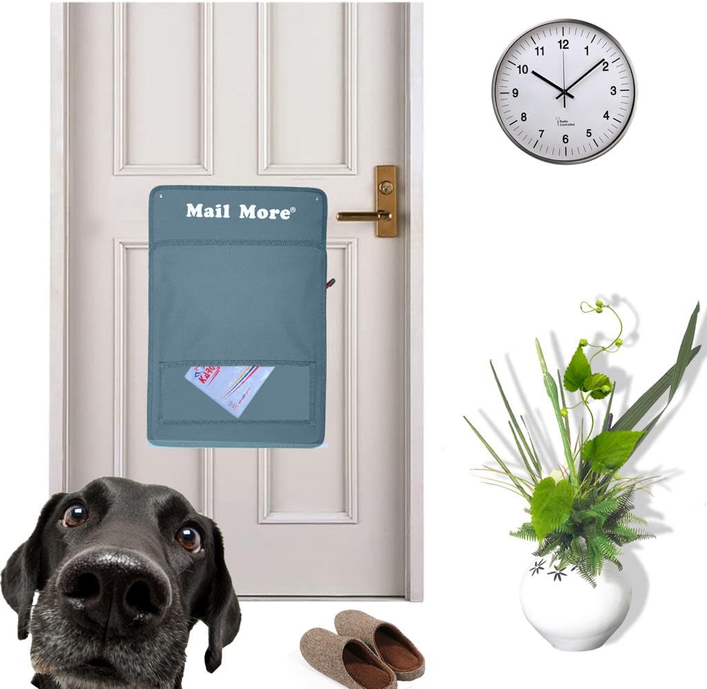 MAIL MORE® Letter Catcher for Front Door, Mail Cage, Letterbox Catcher, Door Box, Mail Letter Cage(GREY)