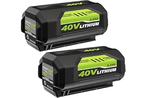Nyveyoo 2Pack 6.0Ah OP4026 Replacement for Ryobi 40V Battery High Capacity Compatible with All Ryobi 40Volt Lithium-Ion Batteries OP4060A1 OP40601 OP4075A OP4050A OP4026A