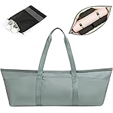 Aucuu Large Yoga Mat Bag, Yoga Mat Tote Carrier for Women Men, with Yoga Mat Holder Strap, Bottle Pocket and Wet Compartment