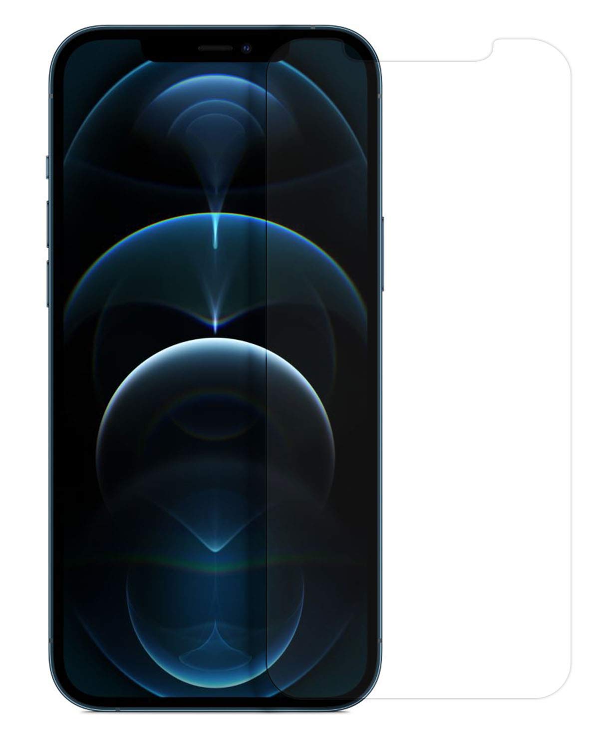 MyGadget Screen Protector [Crystal Clear] for Apple iPhone 12 Pro Max - Tempered Glass Coverage Transparent Film - Shatterproof & Scratch Proof 9H