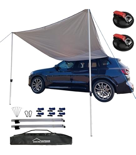 Auvent De Porte Arrière Pour Fourgon Et Camping-car - Store D'ombrage 180x114 Cm - Protection Solaire Et Brise-vent