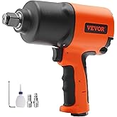VEVOR Air Impact Wrench, 3/4-Inch Drive Air Impact Gun, Up to 1870ft-lbs Nut-Busting Torque, Composite Pneumatic Impact Wrenc