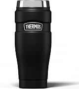 Thermos Stainless King Travel Tumbler 470ml Insulated Hot Cold Matt Black