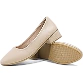 Jeekopeg Low Chunky Pumps Women's Round Toe Heels PU Leather Chunky Pump Shoes Classic Closed Toe Pumps Low Heel Dress Shoes for Women