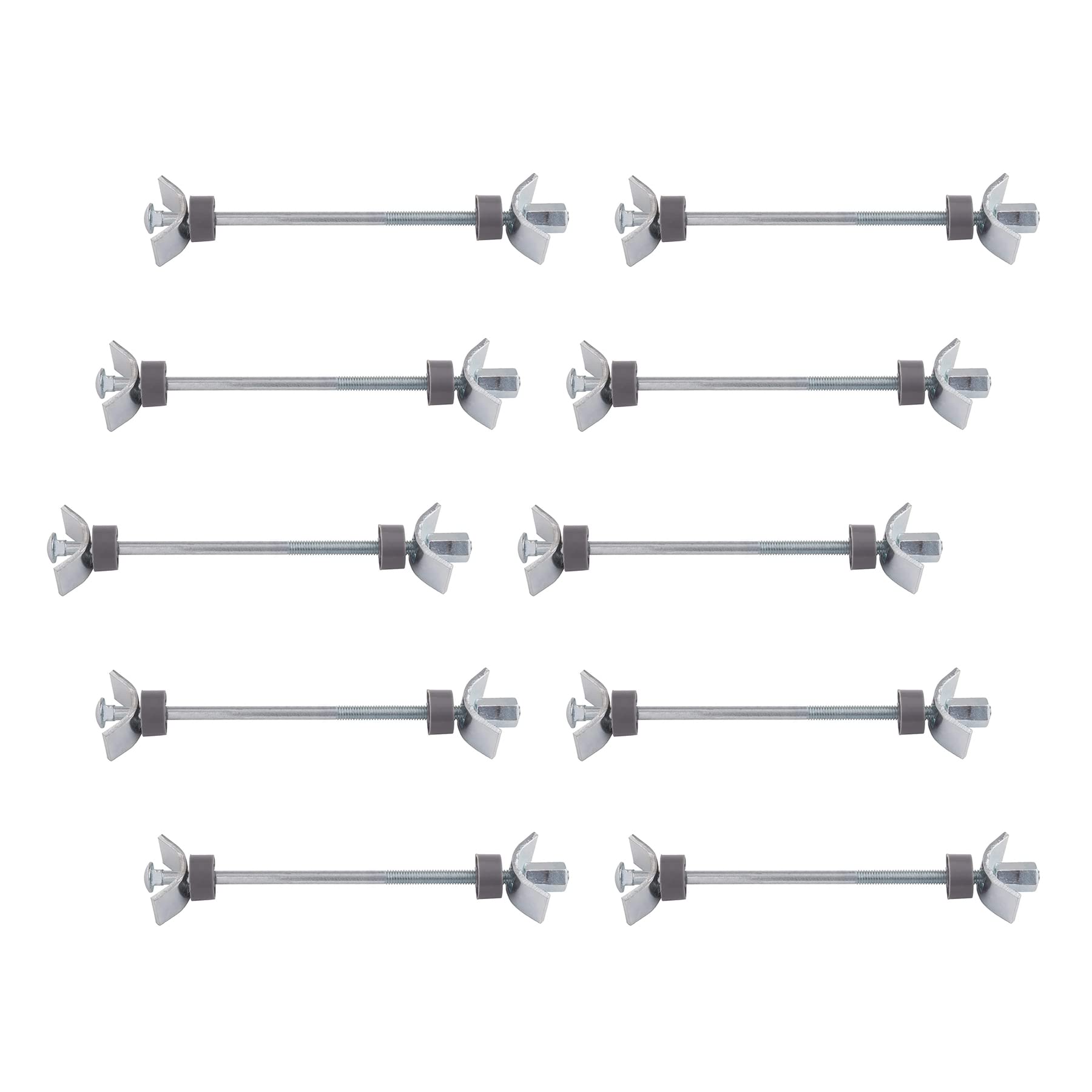 GEFONG Worktop Connecting Bolts Length M6x150mm Galvanized Steel Kitchen Furniture Connecting Screws for Jointing Clamping and Fixing 10 Pieces