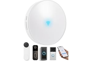 Smart Wireless Doorbell Chime, Compatible with Ring/Blink/Google Nest, Work with Alexa, No Wiring/Subscription,No Range Limit