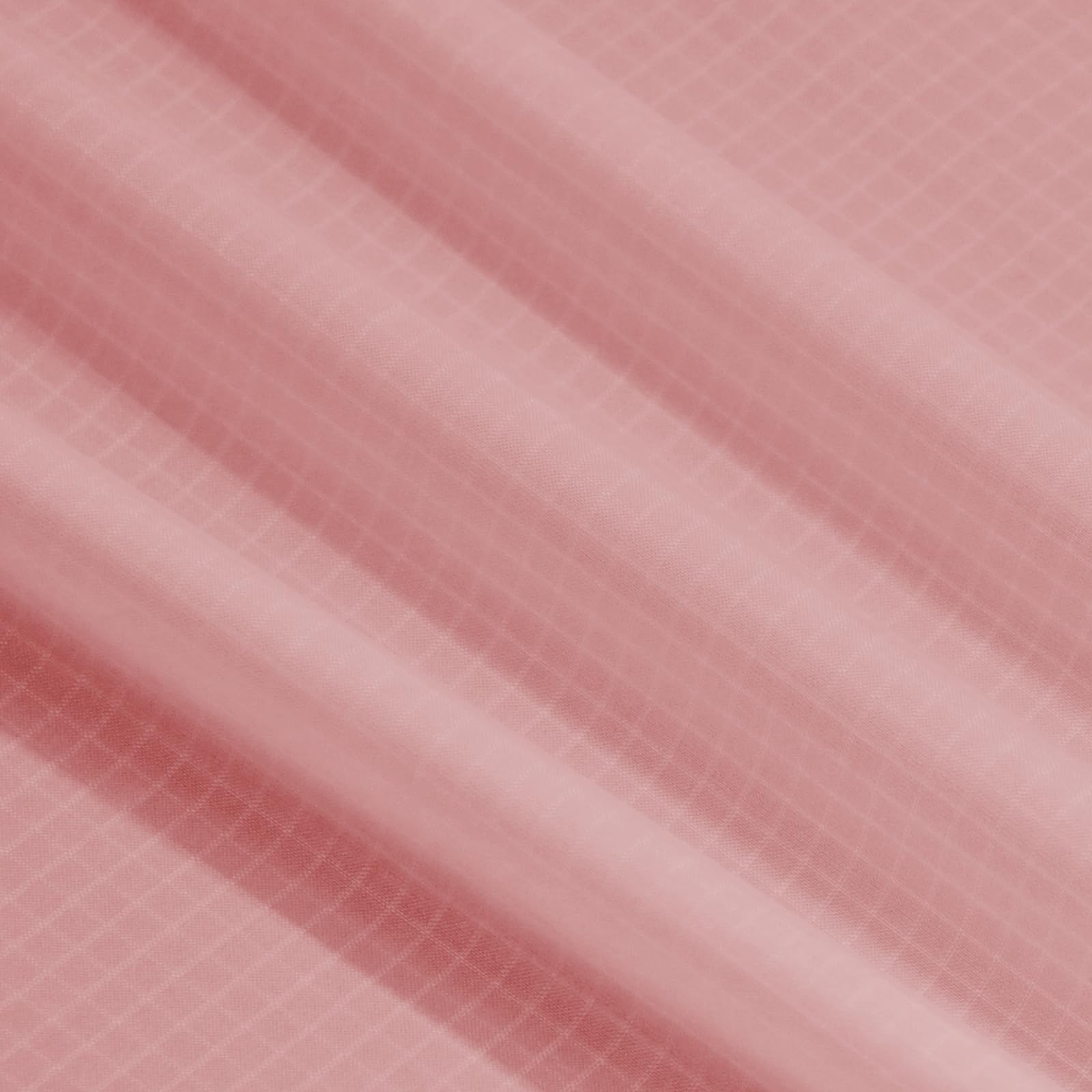 9KM DWLIFE 40D Waterproof Ripstop Nylon Fabric 3oz Nylon Sheets PU Coating Tear Resistant for Outdoor Cover Tent Kite Bag Material(Baby Pink, 1 Metre (100cm x 152cm))