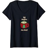 Womens Egg Noggles The Mind! V-Neck T-Shirt