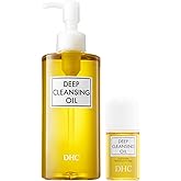 DHC Deep Cleansing Oil and Travel Size, Facial Cleansing Oil, Makeup Remover, Cleanses without Clogging Pores, Residue-Free, Fragrance and Colorant Free, For All Skin Types, 6.7 oz and 1 oz