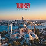 Turkey 2026 Calendar: Scenic Monthly Views of Historic Streets, Hot Air Landscapes, Seaside Views & Natural Springs • U.S. Holidays with Notes | 8.5 × 8.5 in