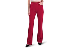 Houmous S-XXL 29'' 31'' 33'' 35'' Inseam Women's Bootcut Dress Pants Pockets Stretch Work Lounge Pant Office Casual