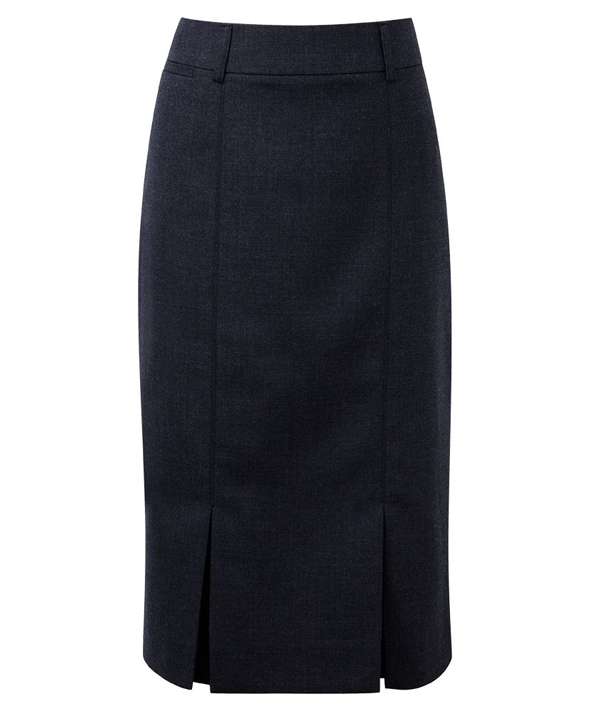 Alexandra Assured STC-NF601NA-20R Skirt, Plain, 55% Polyester/45% Wool, Regular, Size 20, Navy