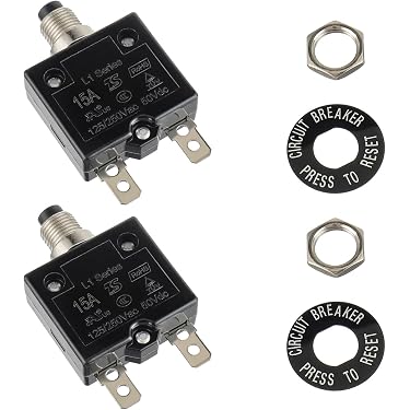Push Button Reset Circuit Breaker - Thermal Switch 5A To