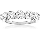 Ross-Simons 2.00 ct. t.w. Lab-Grown Diamond 5-Stone Ring in 14kt White Gold