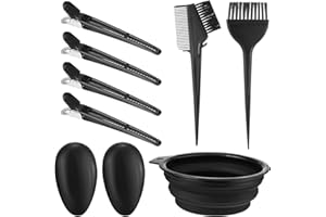 MEISO Hair Dye Brush 9 Pcs Hair Dye Kit Hair Color Brush Hair Colour Brush Hair Bleach Kit Highlights Hair Dye Kit with Brush