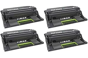 magiclocci 50F0Z00 Imaging Unit (4-Pack) Compatible 50F0Z00 Drum Unit Replacement for Lexmark 50F0Z00 Imaging Unit MS310d MS3
