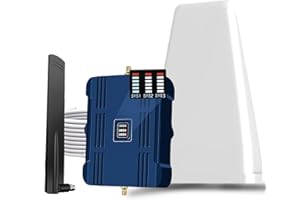 CALLONE+ Cell Phone Booster for Home & Office,Up to 2,000 sq ft,Cell Phone Signal Booster with Band 66/25/2/4/5/12/13/17,Boost 5G 4G Data for All U.S. Carriers FCC Approved Cell Booster (Dark Blue)