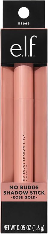 e.l.f. No Budge Shadow Stick Rose Gold 0.05 Oz Longwear Metallic view 4