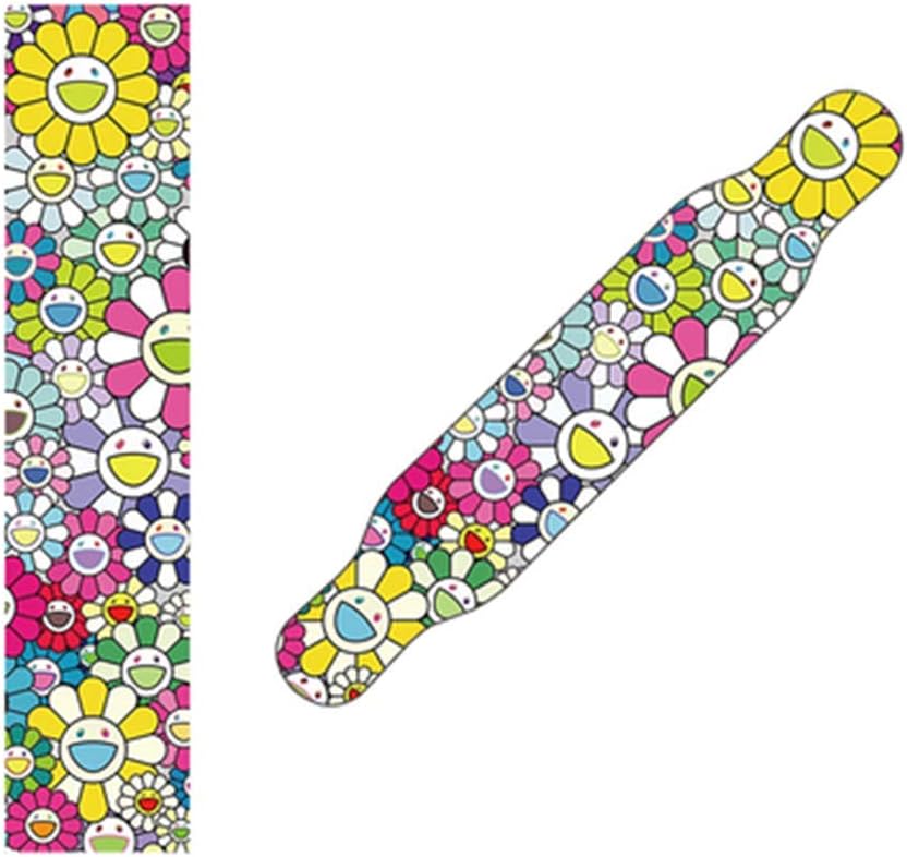 IDE Play Skateboard Griptape,Skateboard Grip Tape Sheet 48x10 inch, Scooter Grip Tape, Double upturned longboard Griptape, Dance board Sandpaper (122x26cm),R