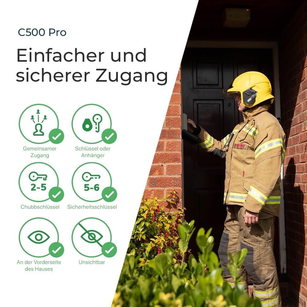 Schlüsseltresor SUPRA C500 | Polizei Bevorzugt Schlüsseltresor mit Zahlencode - Schlüsselsafe Außen - Schlüsselbox mit Code - Wandmontage für Schlüssel, Karten & Anhänger 2