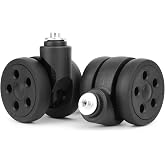 Vivikivi Luggage Replacement Wheels, 2 Pcs Suitcase Double-Row Wheels,V-LN5 | 2 Pcs Suitcase Wheels Replacement 50mm, DIY Repair Luggage Parts, Double-Row Luggage Casters, Premium Mute Spare Casters