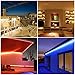 Simfonio LED Light Strip 16.4FT 5050SMD 150LEDs RGB LED Strip Lights with Remote and Power Supply for Home Decor