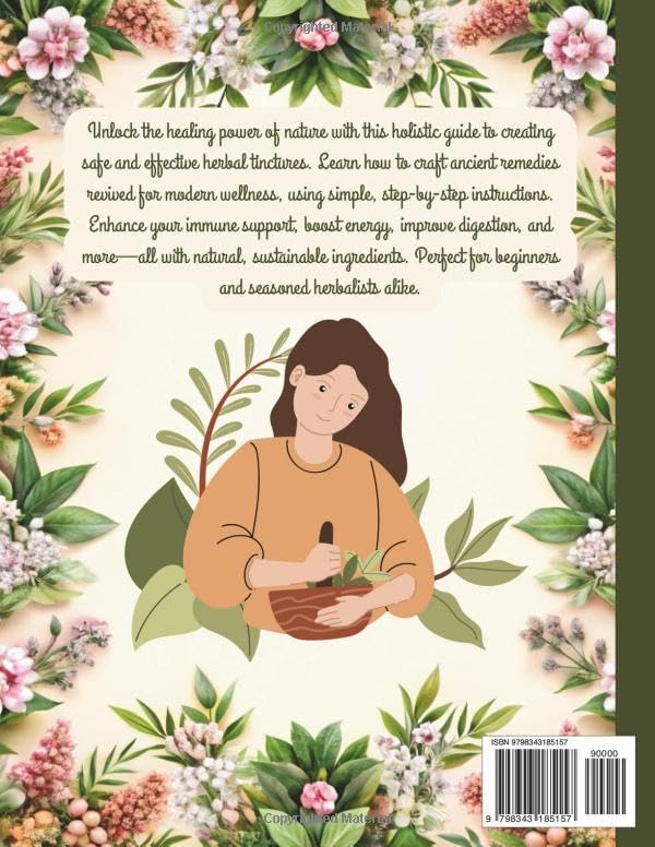 Tincture Recipe Book: Back to Herbal Basics - Ancient Remedies Revived for Modern Wellness – A Complete Guide to Making Tinctures and Natural Healing. FULL COLOR EDITION