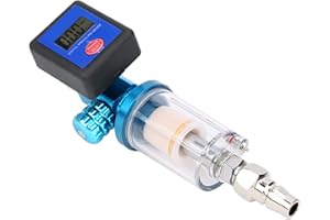 Joyzan Digital Air Pressure Compressor Regulator, 1/4in Moisture Trap Valve Filter LED Display Meter Compressed Oil Water Separator Gauge Tool MF08 MF01 Dryer Connector Pneumatic HVLP Spray Paint