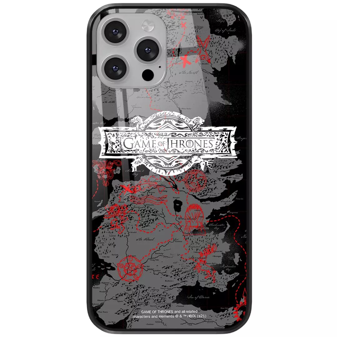 Ert Group Game of Thrones 010 Tempered Glass Mobile Phone Case for Apple Iphone 13 PRO Officially Licensed Games of Thrones 010