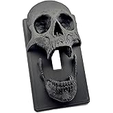 Gothic Skull Light Switch Plate Cover, Black, Wall Decor, Standard Size Single Toggle