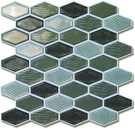 Hexagon Peel and Stick Wall Tile Backsplash for Home Decorative (4 Sheets)