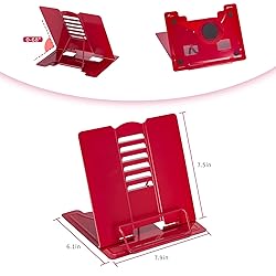 Metal Book Stand Adjustable Book Holder for Reading