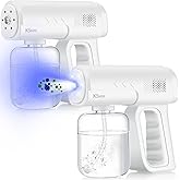 Kittmip 2 Pack Rechargeable Atomizer Sprayer Gun Handheld Nano Spray Cordless Disinfectant Steam Large Capacity Electric Fogger Machine Disinfection for Car School Home Hotel