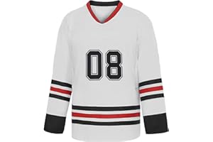 HBZKMY Premium White Hockey Jersey for Men & Women - Oversized Fit, Durable & Breathable Fabric for Games & Casual Wear