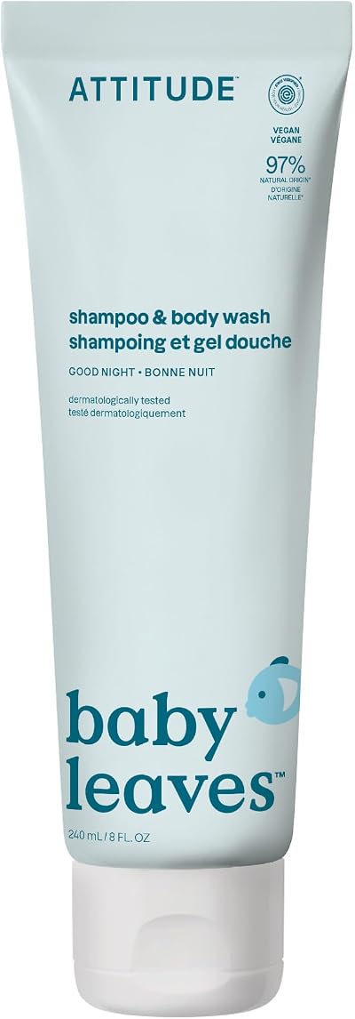 ATTITUDE 2-in-1 Baby Shampoo and Body Wash 240 mL EWG Verified