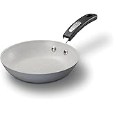 Starfrit The Rock Terra 26cm (10'') Ceramic Non-Stick Fry Pan - Thick Aluminium Base - PFAS Free - Easy to Clean - Grey