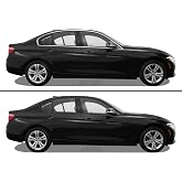 SlickMod Chrome Delete Blackout Vinyl Overlay for 2012-2018 BMW 3 Series F30 Window Trim (Gloss Black)