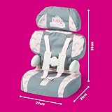 Casdon Grey Car Booster Seat for Dolls up to 35cm 3+ Age view 6