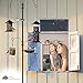 Rhino Tuff Products Bird Feeder Stand: Deluxe Bird Feeders for Outside Feeding Station, with 3 Prong Base and Water Dish Ideal for Bird Watching, Garden, Patio, and Backyard Decor 91” Tall