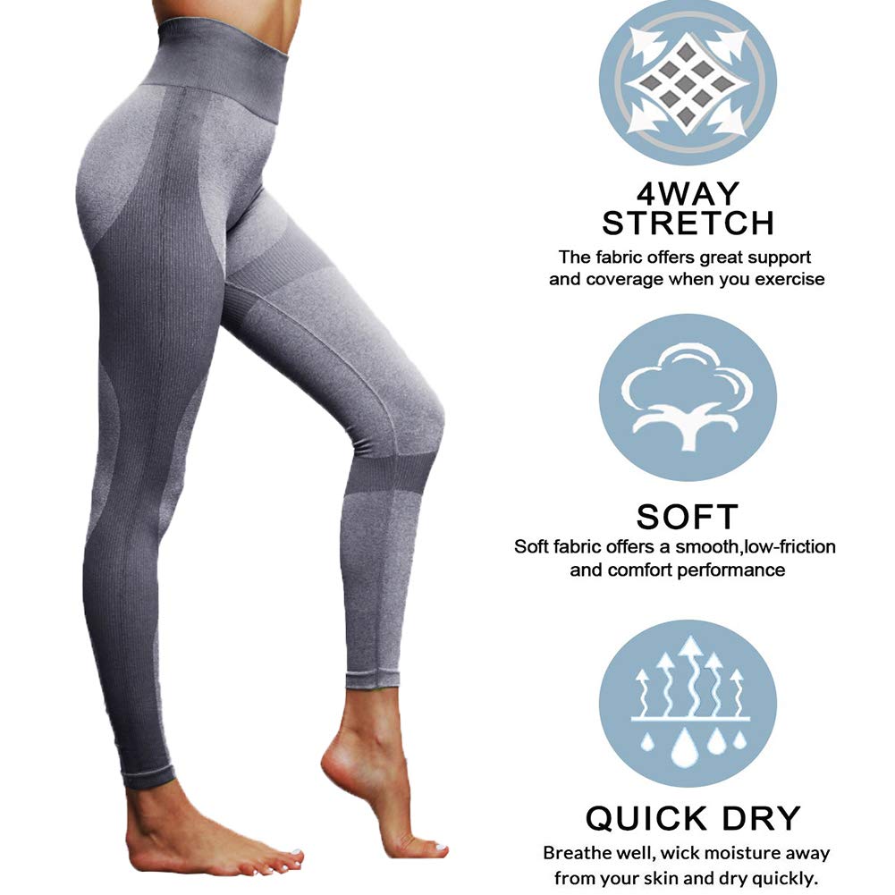 Lover-Beauty Leggings Fitness Donna Allenamento Opaco Vita Alta Yoga Palestra  Leggins Sportivi Pantaloni Calzamaglie e leggings sportivi Donna  outlookplanningdevelopment.com.au