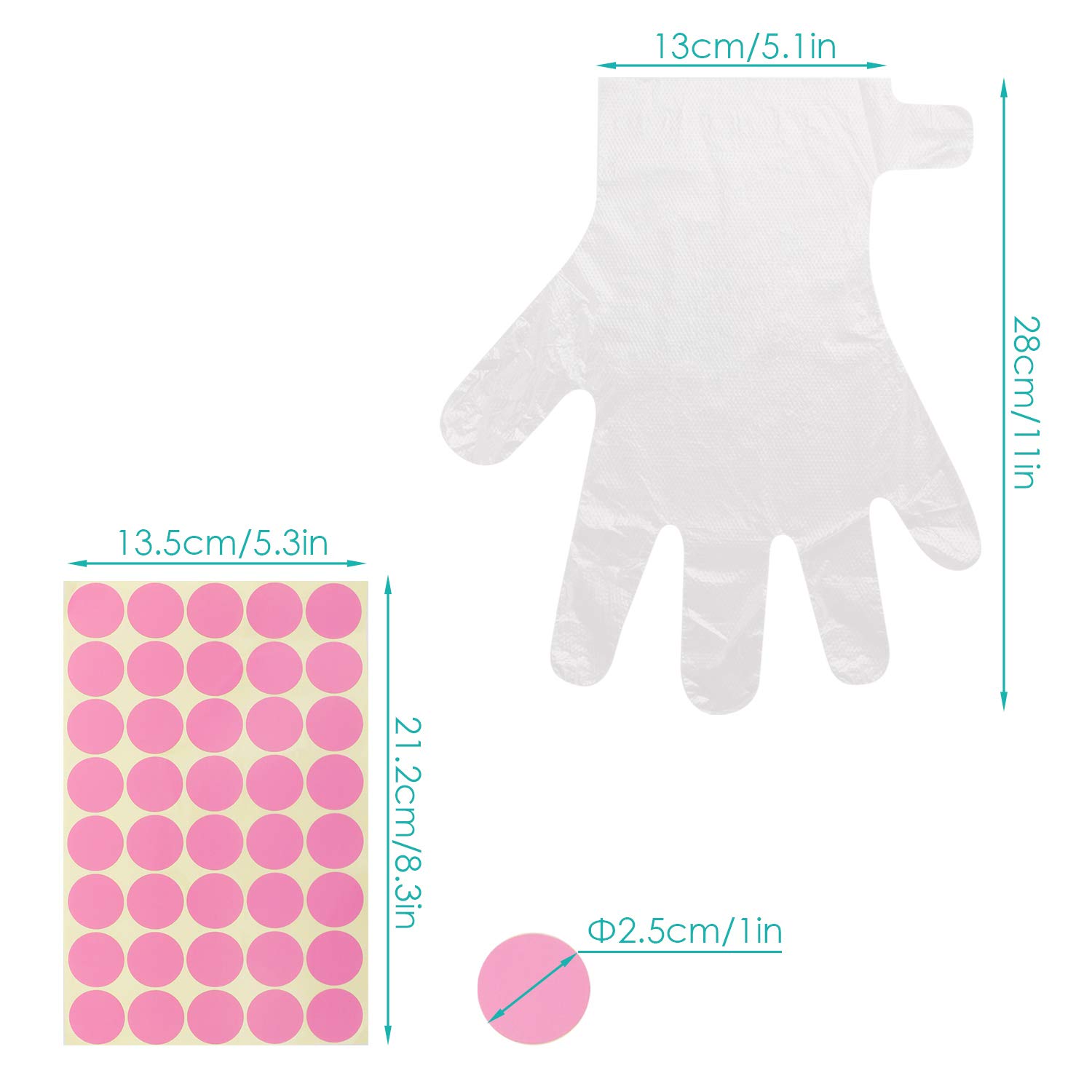 200pcs Paraffin Bath Liners for Hand, Segbeauty Pro Cozies Plastic Bags with 200 Stickers, Therabath Glove Mitt Liner Covers for Wax Therapy Treatment w/o Wax Messes, Great for Paraffin Wax Machine : Beauty
