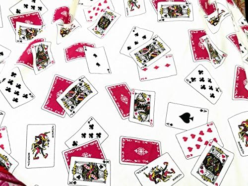 Quilt One Yard Cotton Fabric 36x44" Retro Child Art Playing Card