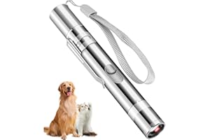 Waputne Interactive Cat Toy for Indoor Cats, USB Rechargeable LED Cat Toy with 7 Adjustable Patterns, Automatic Exercise & Tr
